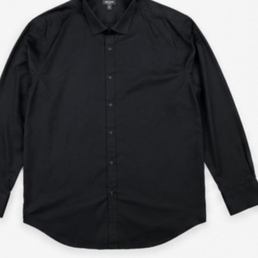 Express black button up shirt in